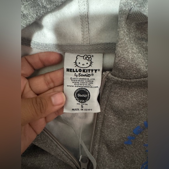 Hello Kitty Gray Zip Up - Picture 2 of 5